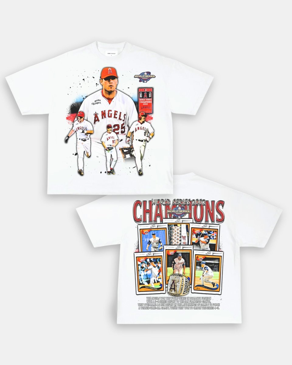 2002 WORLD SERIES CHAMPS - ANGELS TEE - [DS] Style001