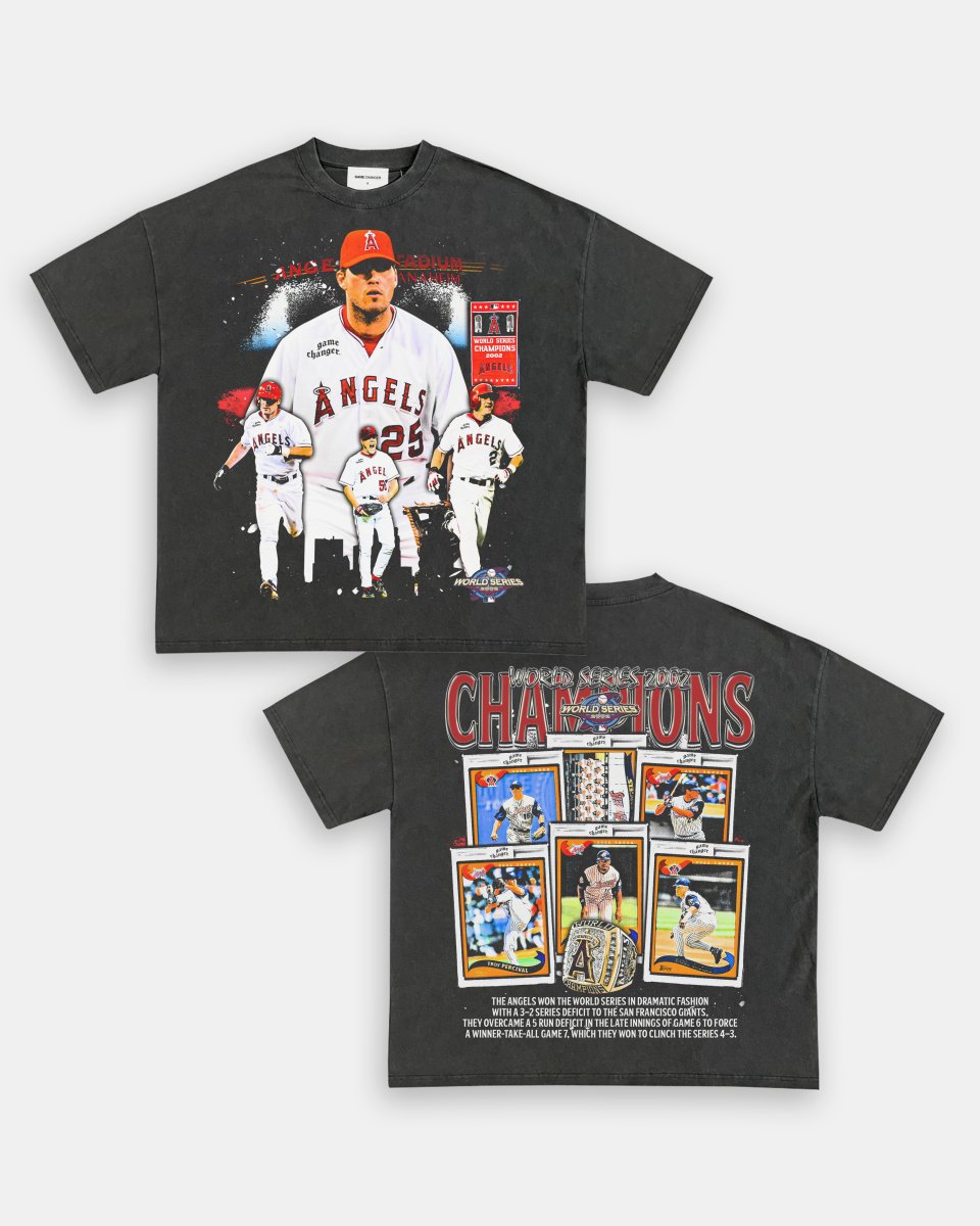 2002 WORLD SERIES CHAMPS - ANGELS TEE - [DS] Style001
