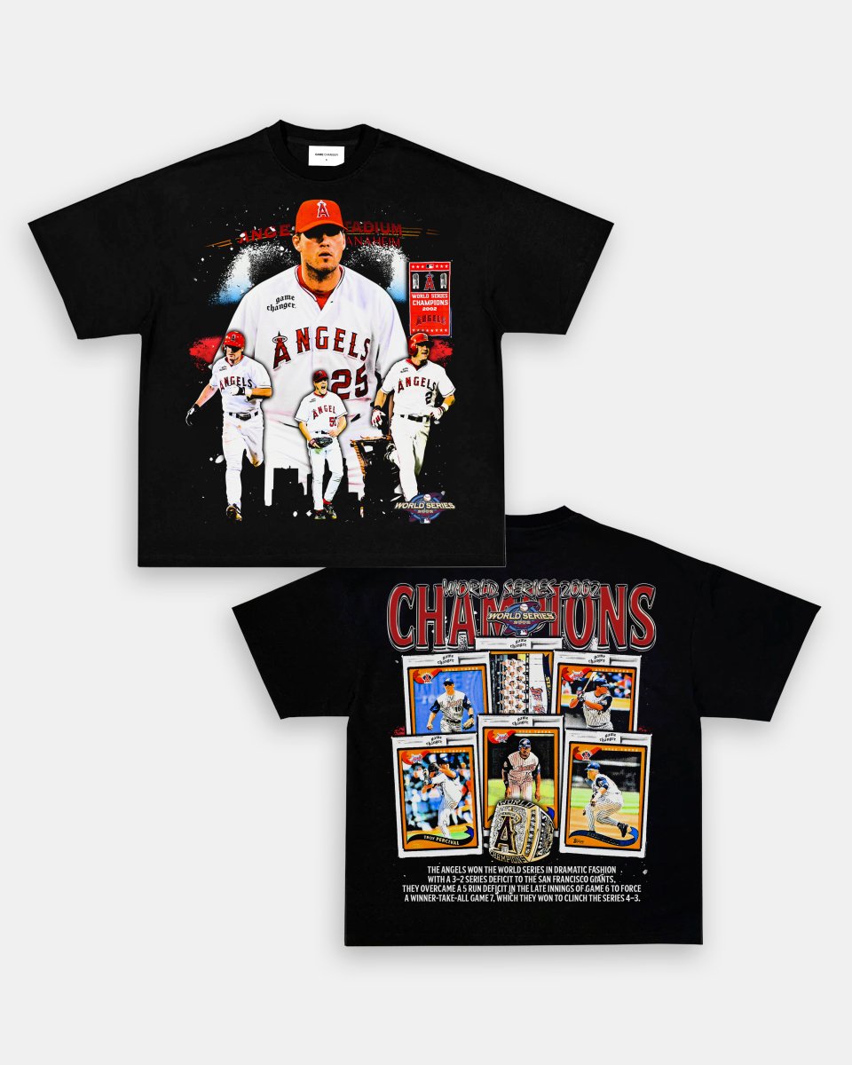 2002 WORLD SERIES CHAMPS - ANGELS TEE - [DS] Style001