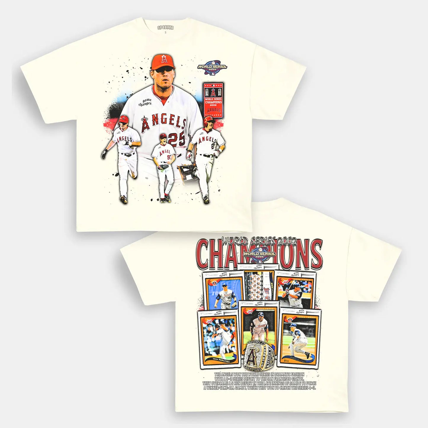 2002 WORLD SERIES CHAMPS - ANGELS TEE Style001