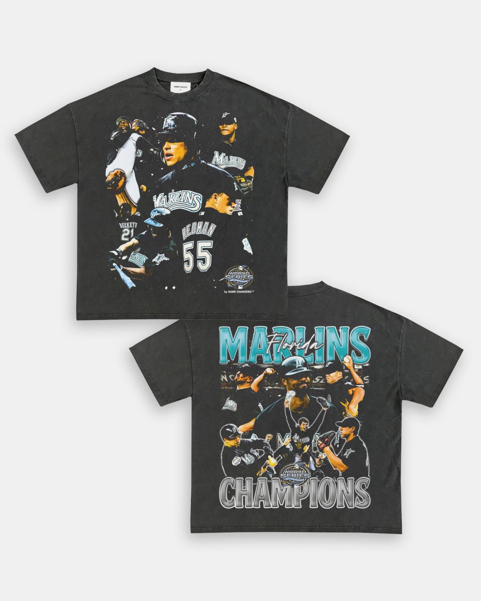 2003 WORLD SERIES CHAMPS - MARLINS TEE - [DS] Style001