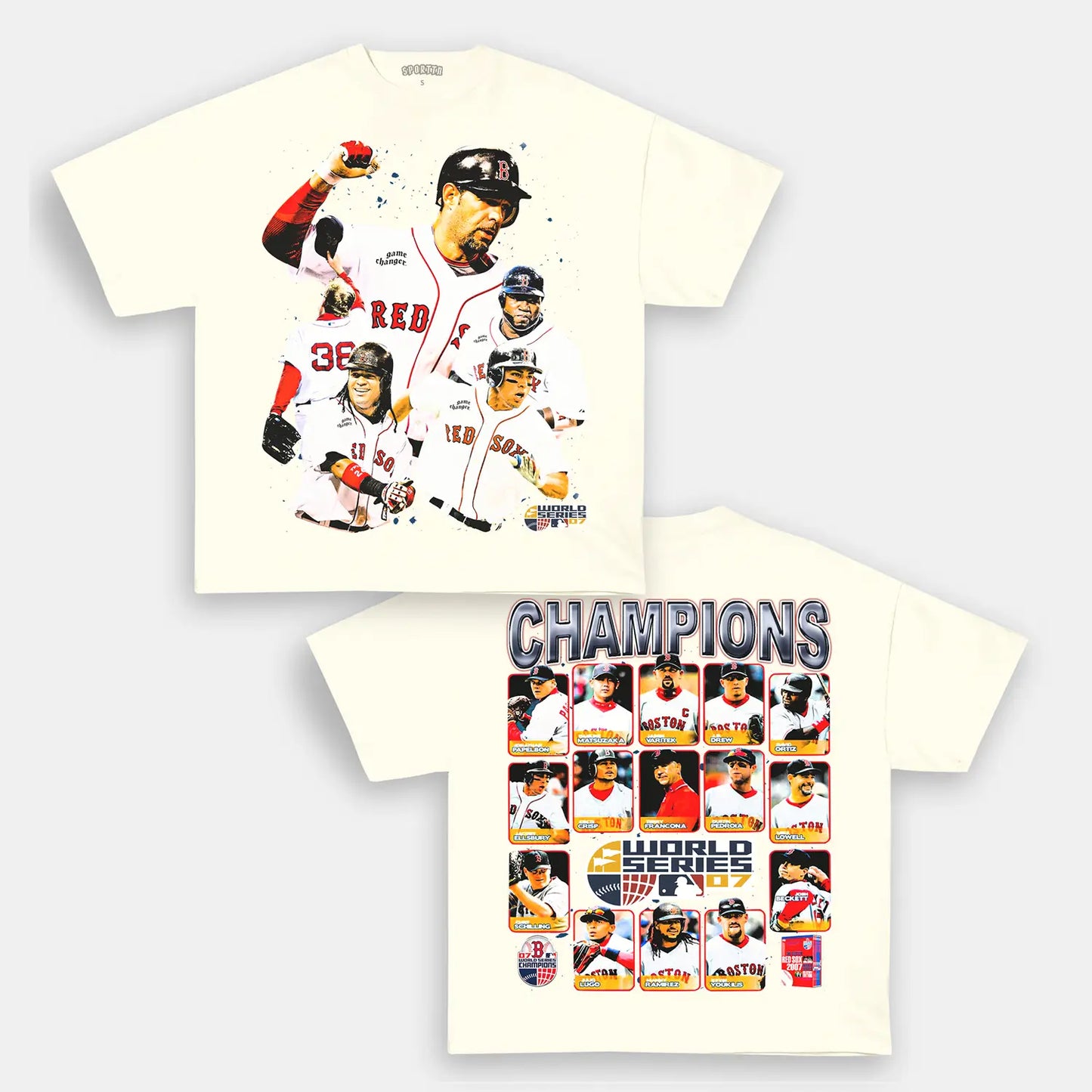 2007 WORLD SERIES CHAMPS - RED SOX TEE Style001