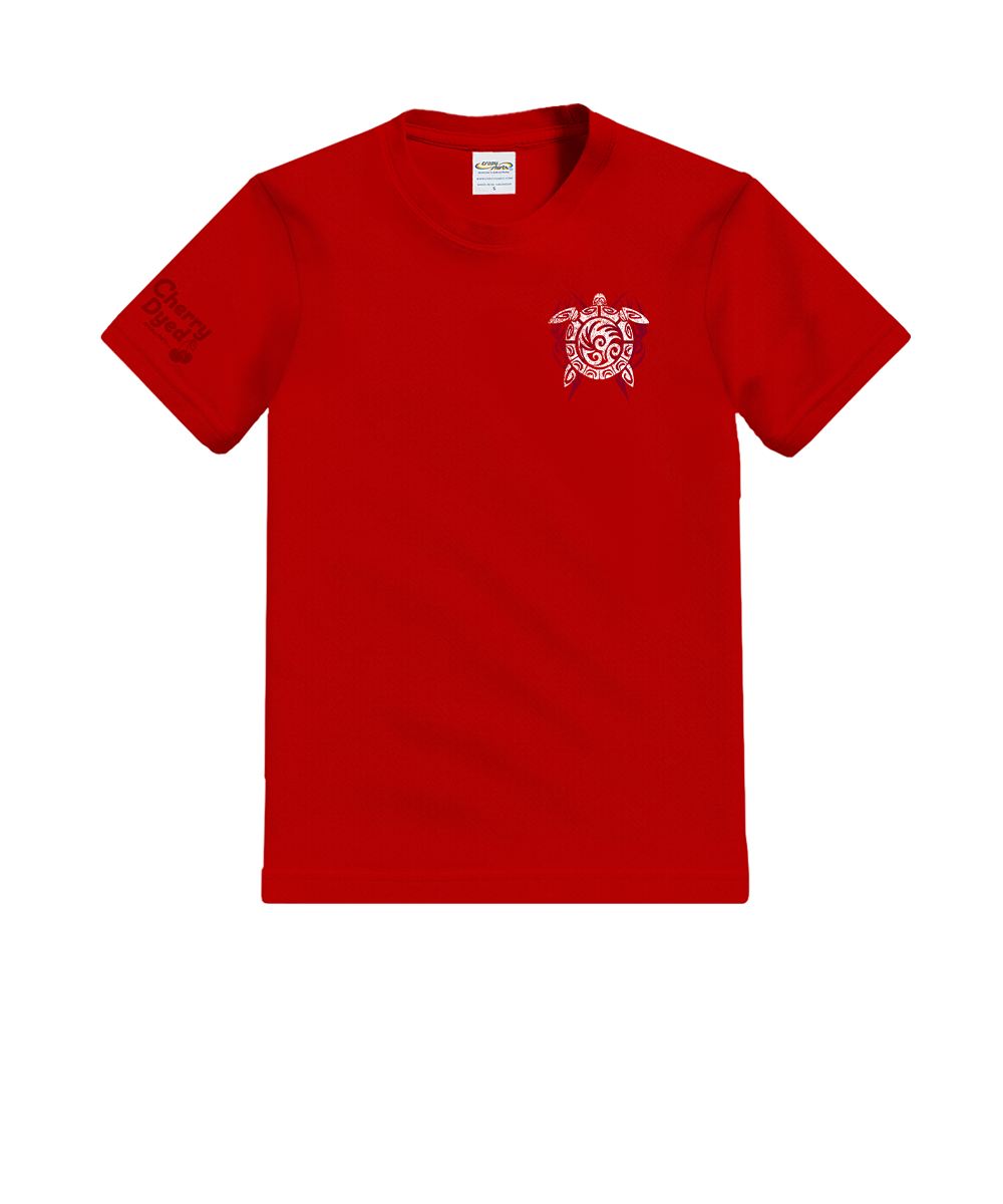 Tribe Turtle - Cherry Dyed Short Sleeve Crewneck T-Shirt