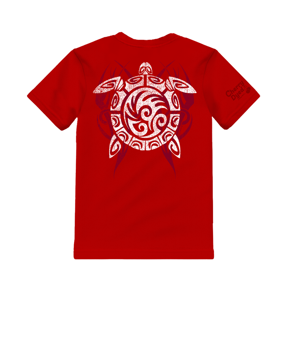 Tribe Turtle - Cherry Dyed Short Sleeve Crewneck T-Shirt