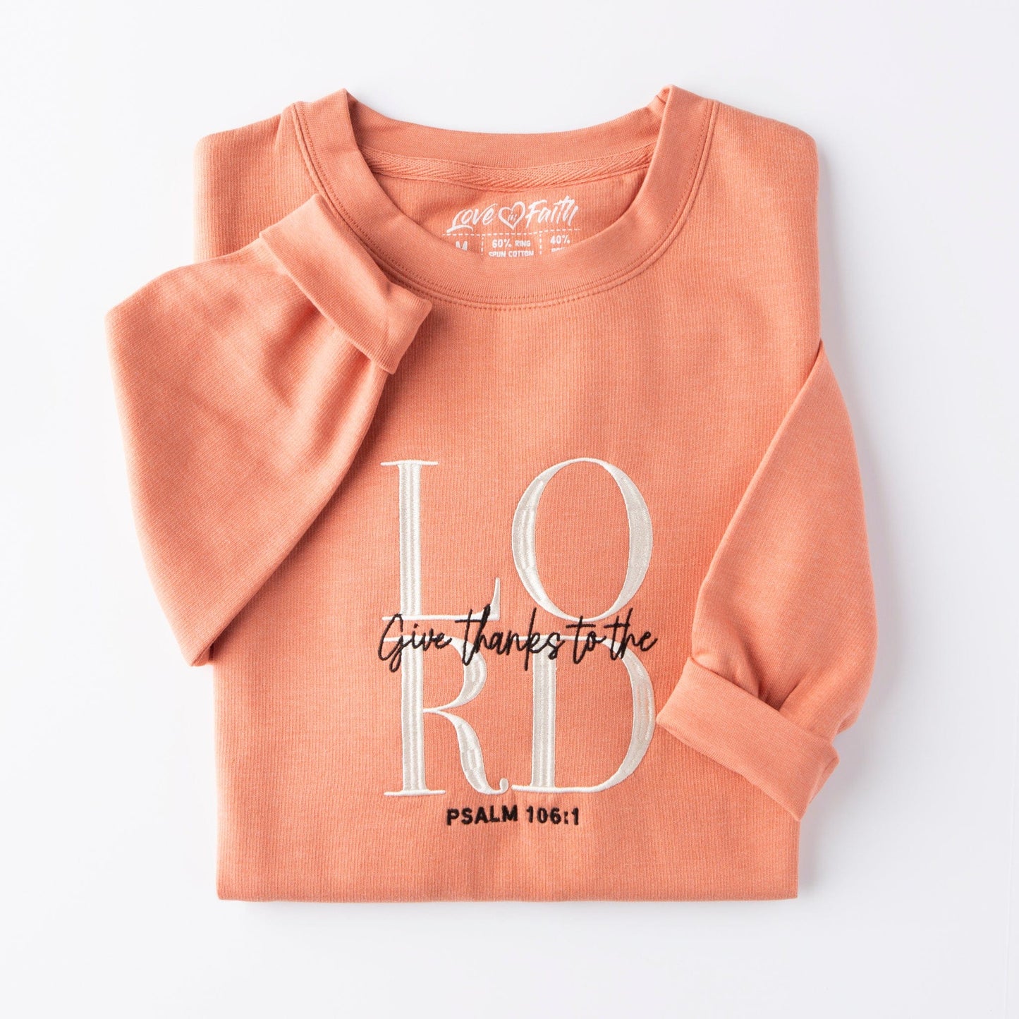 Embroidered Give Thanks To The Lord Sweatshirt - 20