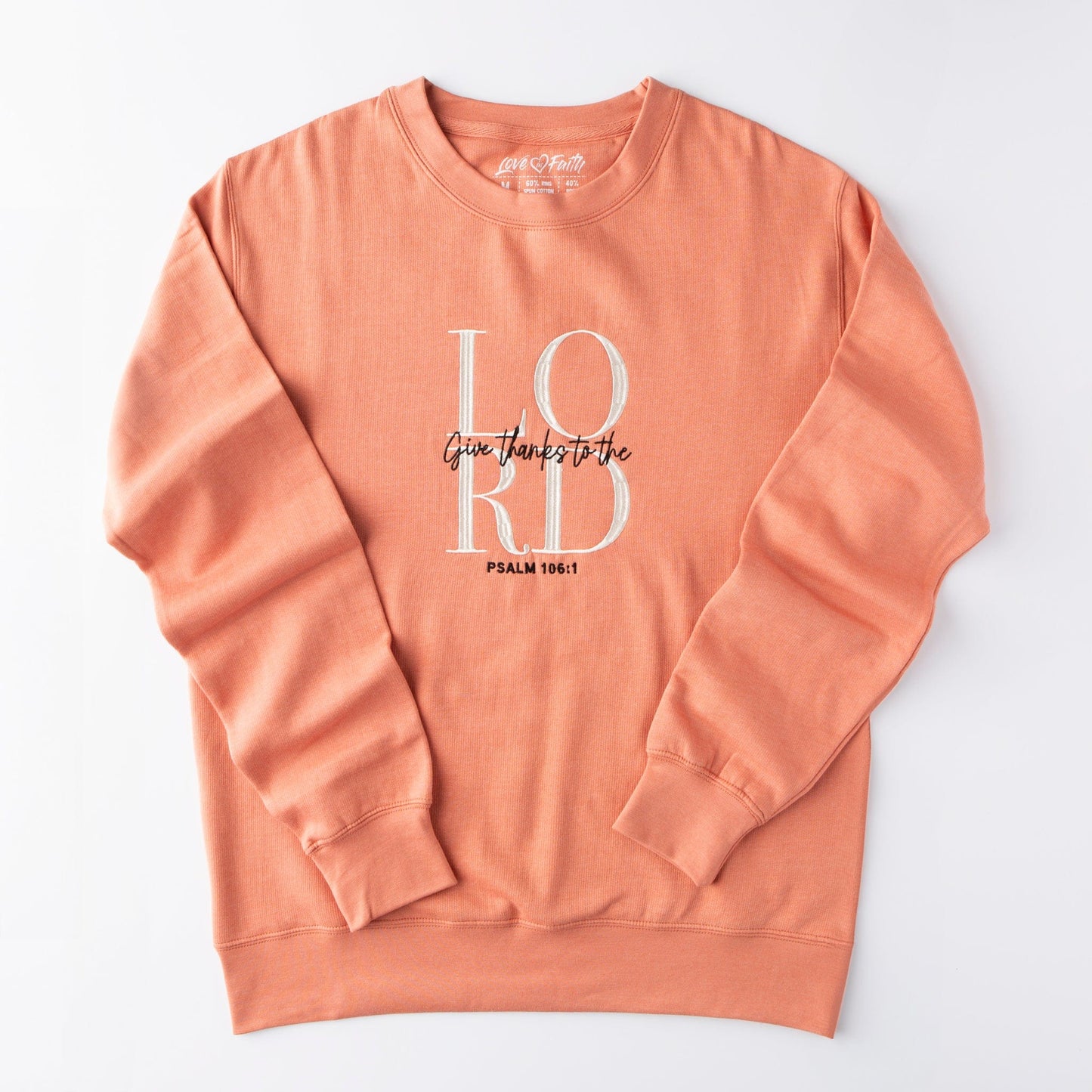Embroidered Give Thanks To The Lord Sweatshirt - 20