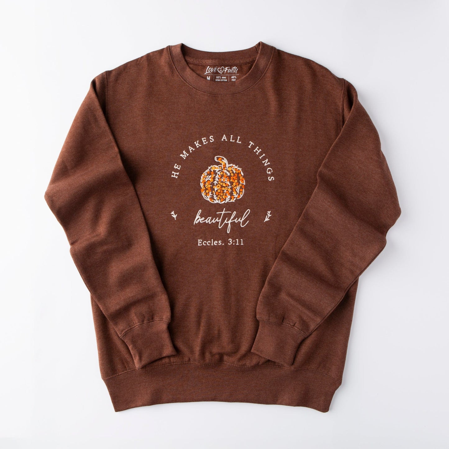 Embroidered He Makes All Things Beautiful Sweatshirt - 9.98