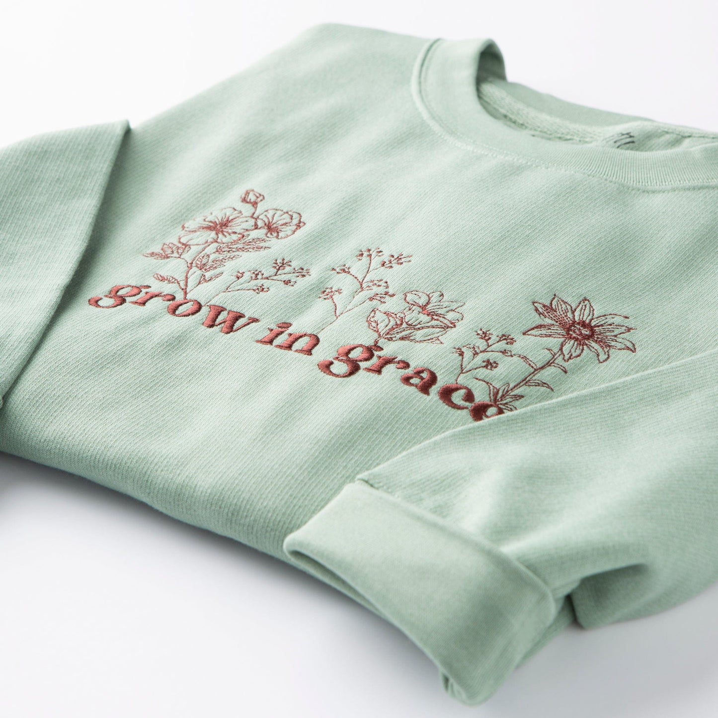 Embroidered Grow in Grace Sweatshirt - 20