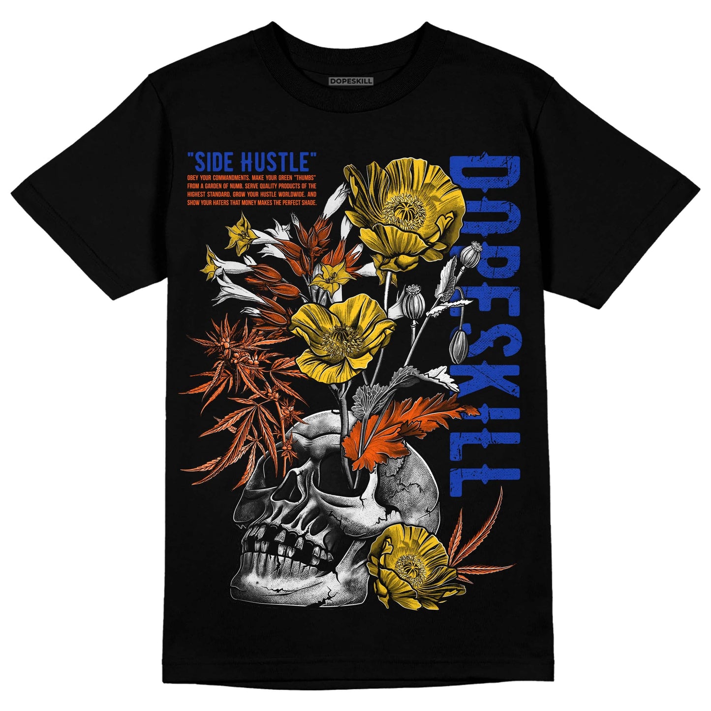 Dunk Low Futura Orange Blaze DopeSkill T-Shirt Side Hustle Graphic