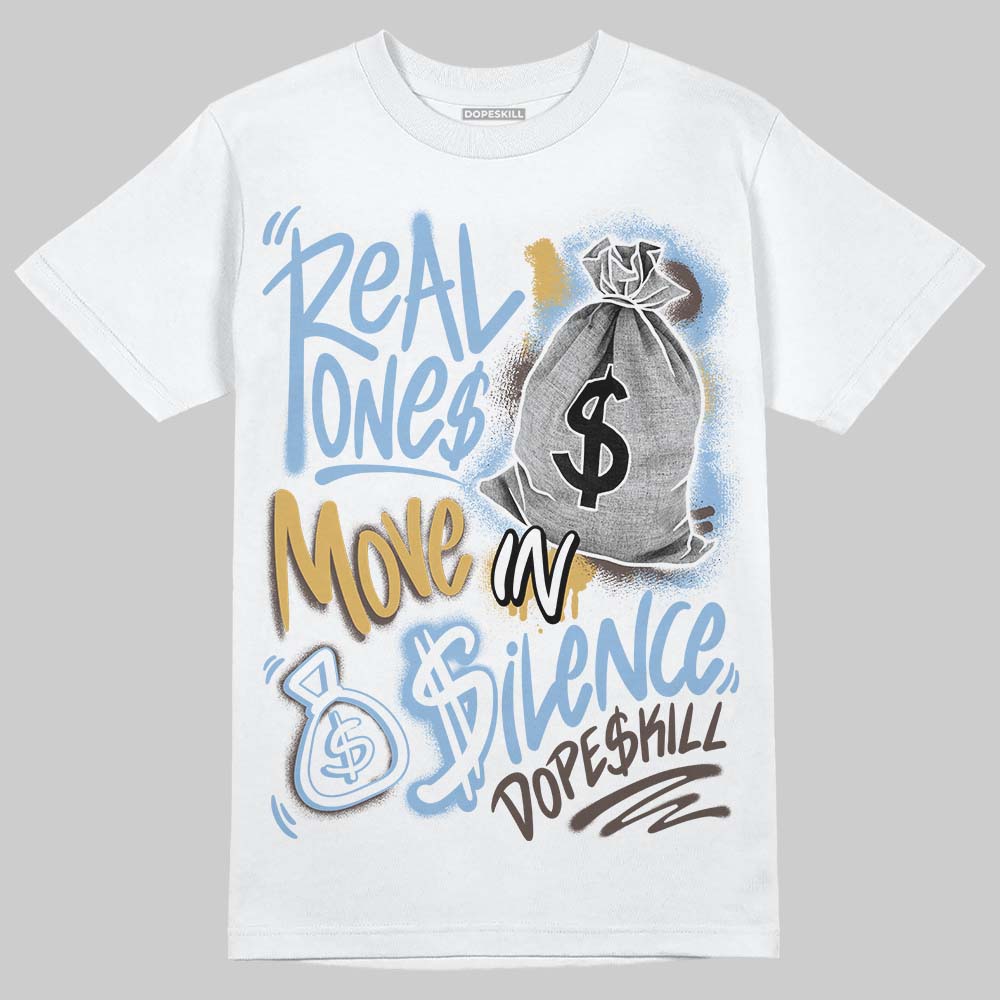 Handball Spezial Light Blue DopeSkill T-Shirt Real Ones Move In Silence Graphic
