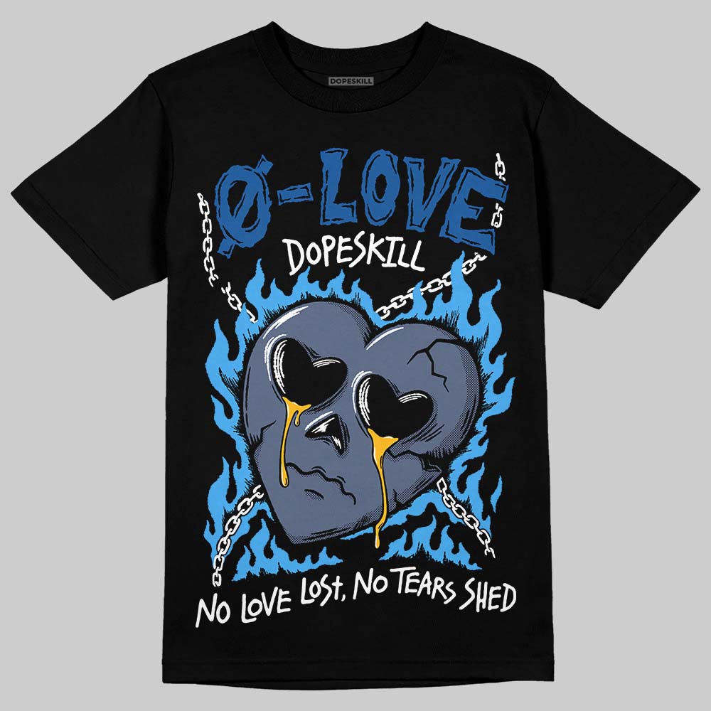 Diffused Blue 11s DopeSkill T-Shirt Crying Heart Graphic