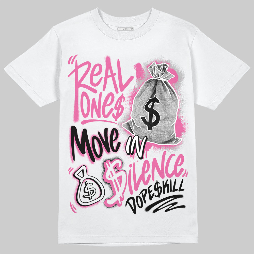 Kayano 14 Cream Sweet Pink DopeSkill T-Shirt Real Ones Move In Silence Graphic