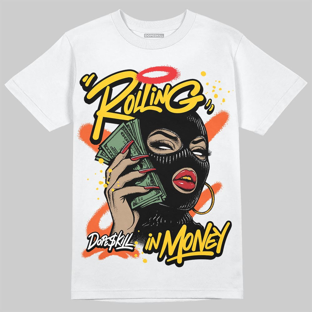 Yellow Collection DopeSkill T-Shirt Rolling in Money Graphic