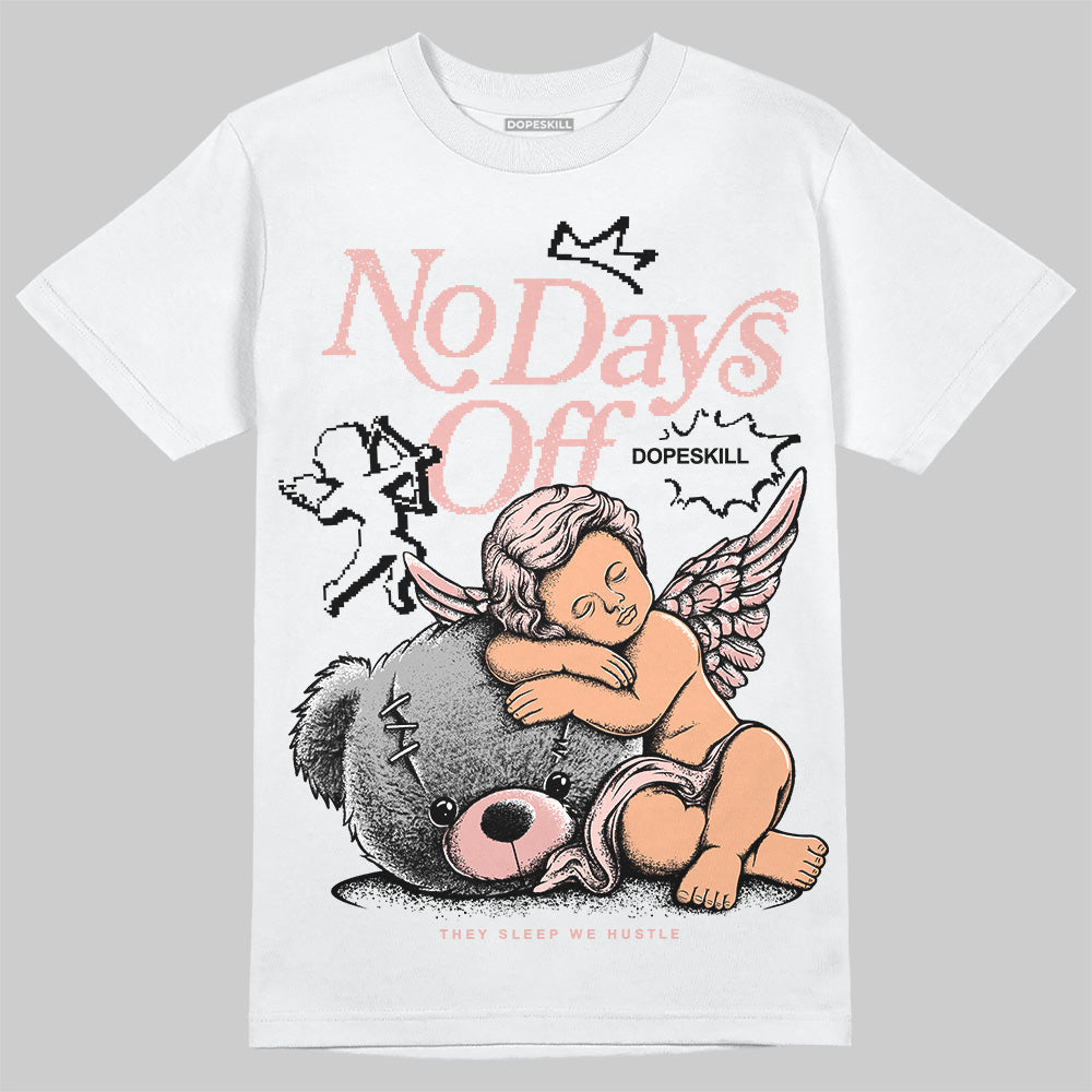 Leather Curb Glitter Pale Pink DopeSkill T-Shirt New No Days Off Graphic