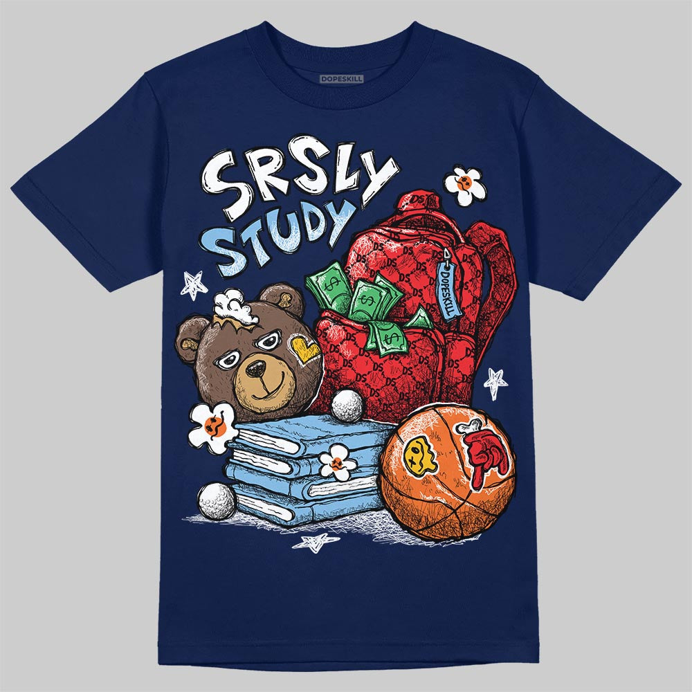 University Blue Collection DopeSkill T-Shirt SRSLY Study Graphic