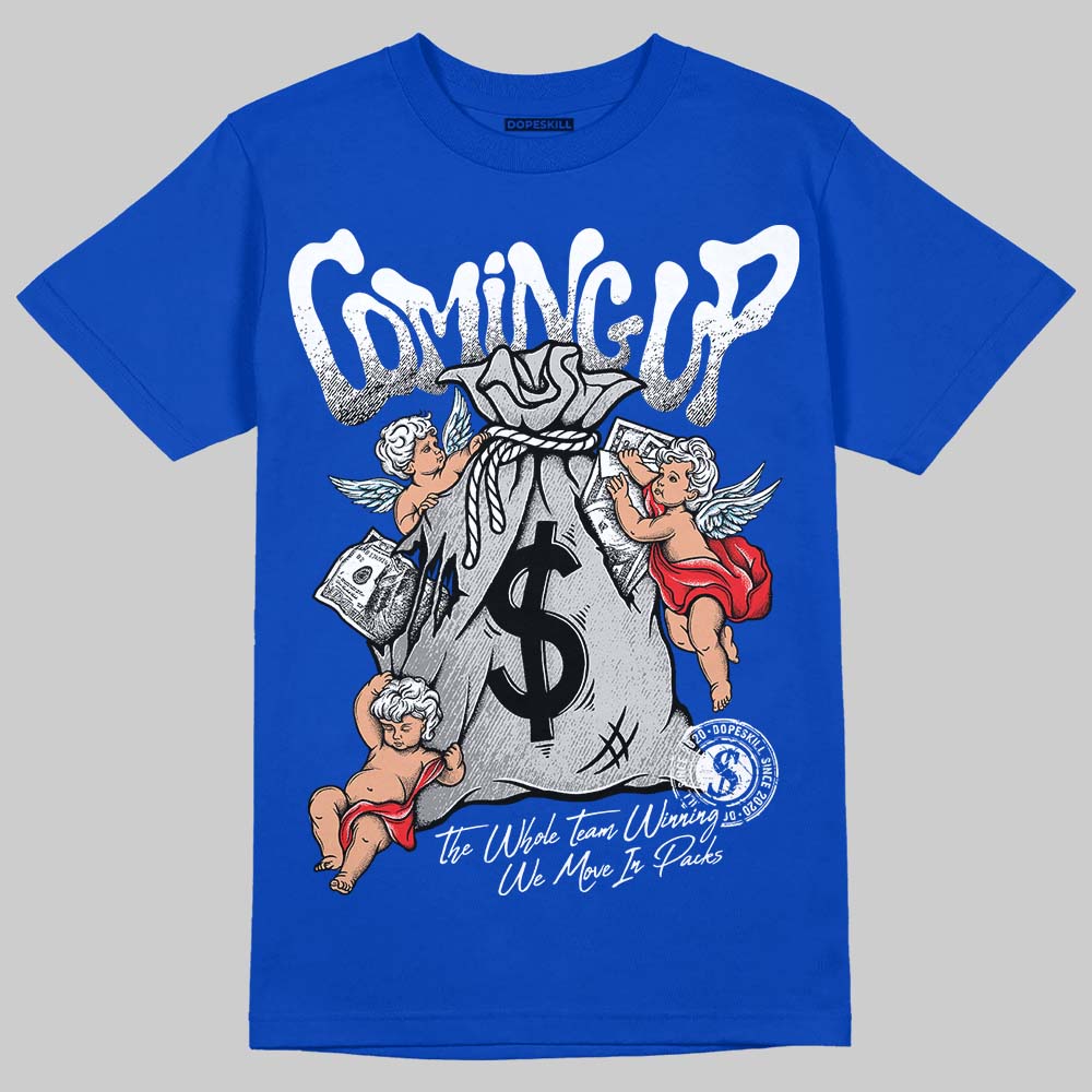 Blueberry 12s DopeSkill Royal T-shirt Money Bag Coming Up Graphic