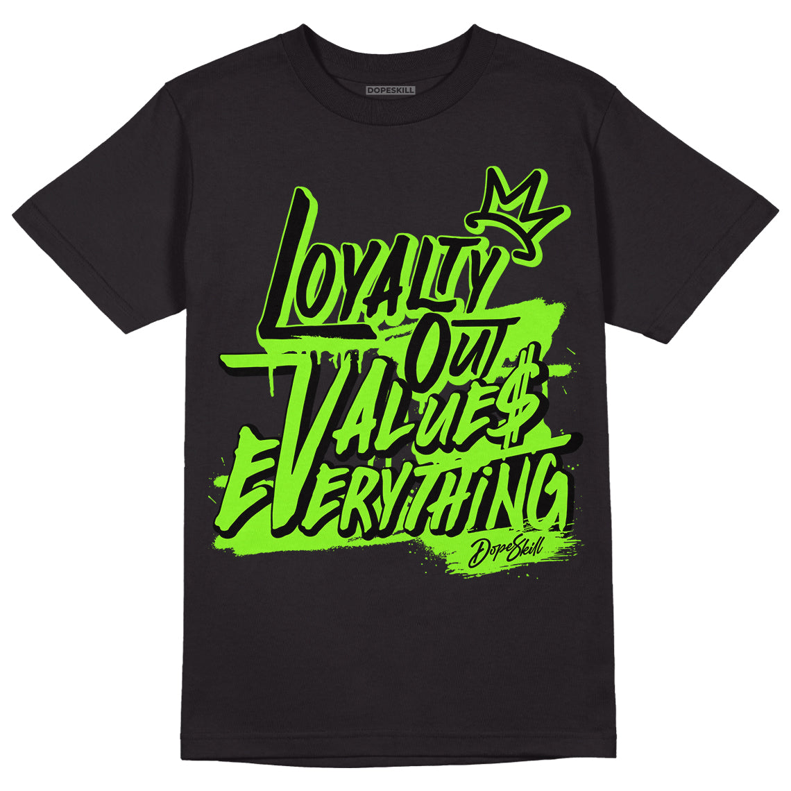 Neon Green Collection DopeSkill T-Shirt LOVE Graphic