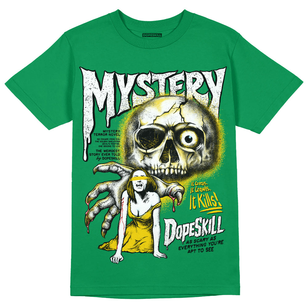 Lucky Green 5s DopeSkill Green T-shirt Mystery Ghostly Grasp Graphic