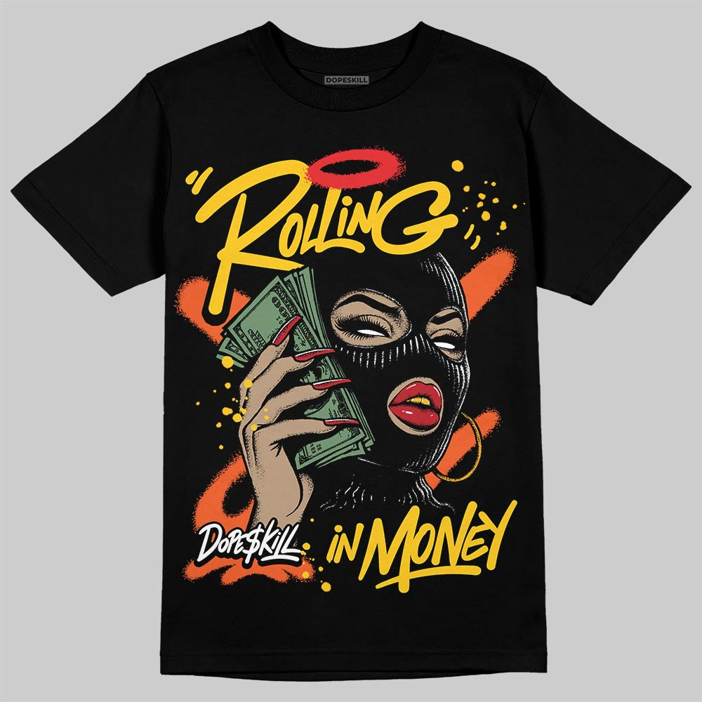 Yellow Collection DopeSkill T-Shirt Rolling in Money Graphic