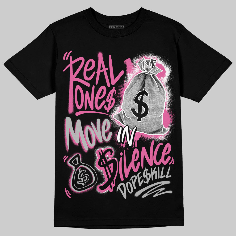 Kayano 14 Cream Sweet Pink DopeSkill T-Shirt Real Ones Move In Silence Graphic