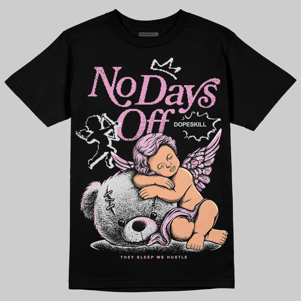 Orchid 4s DopeSkill T-Shirt New No Days Off Graphic