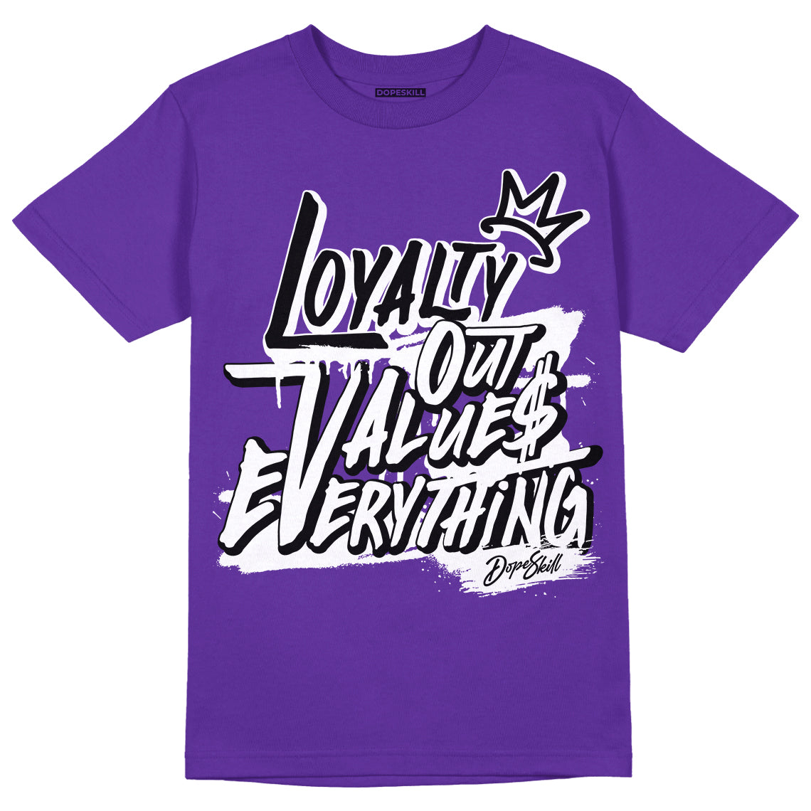 PURPLE Collection DopeSkill Purple T-shirt LOVE Graphic