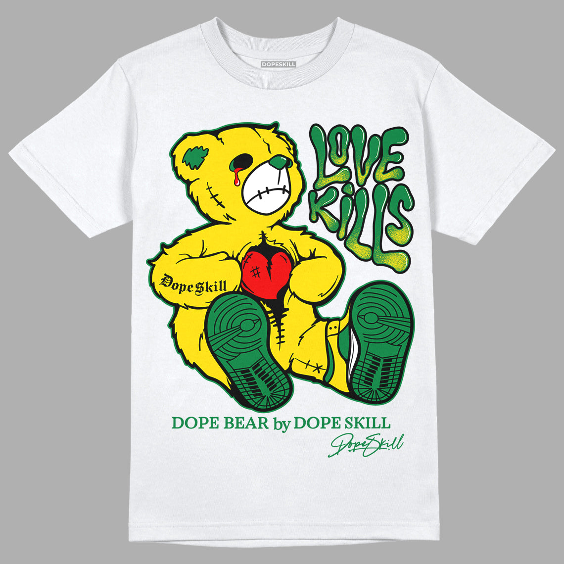 Dunk Low Reverse Brazil DopeSkill T-Shirt Love Kills Graphic