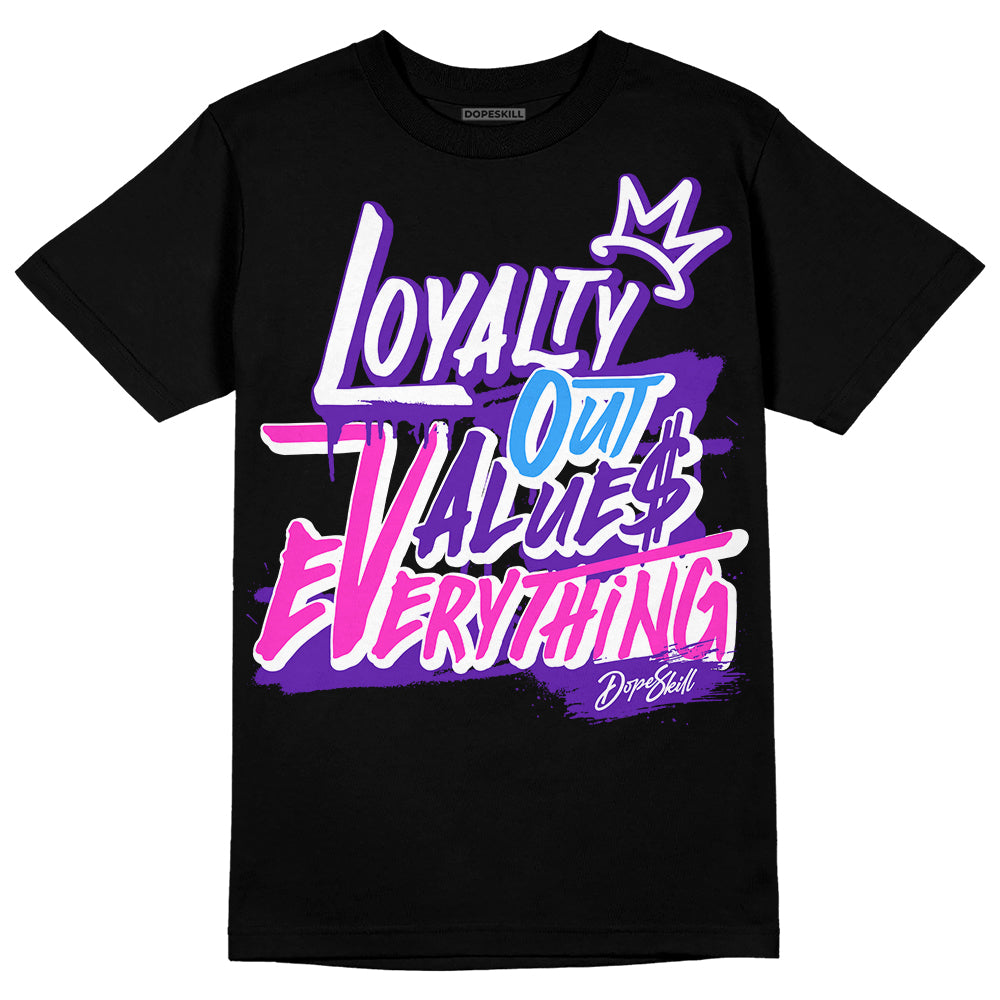Dunk Purple Championship Court White DopeSkill T-Shirt LOVE Graphic