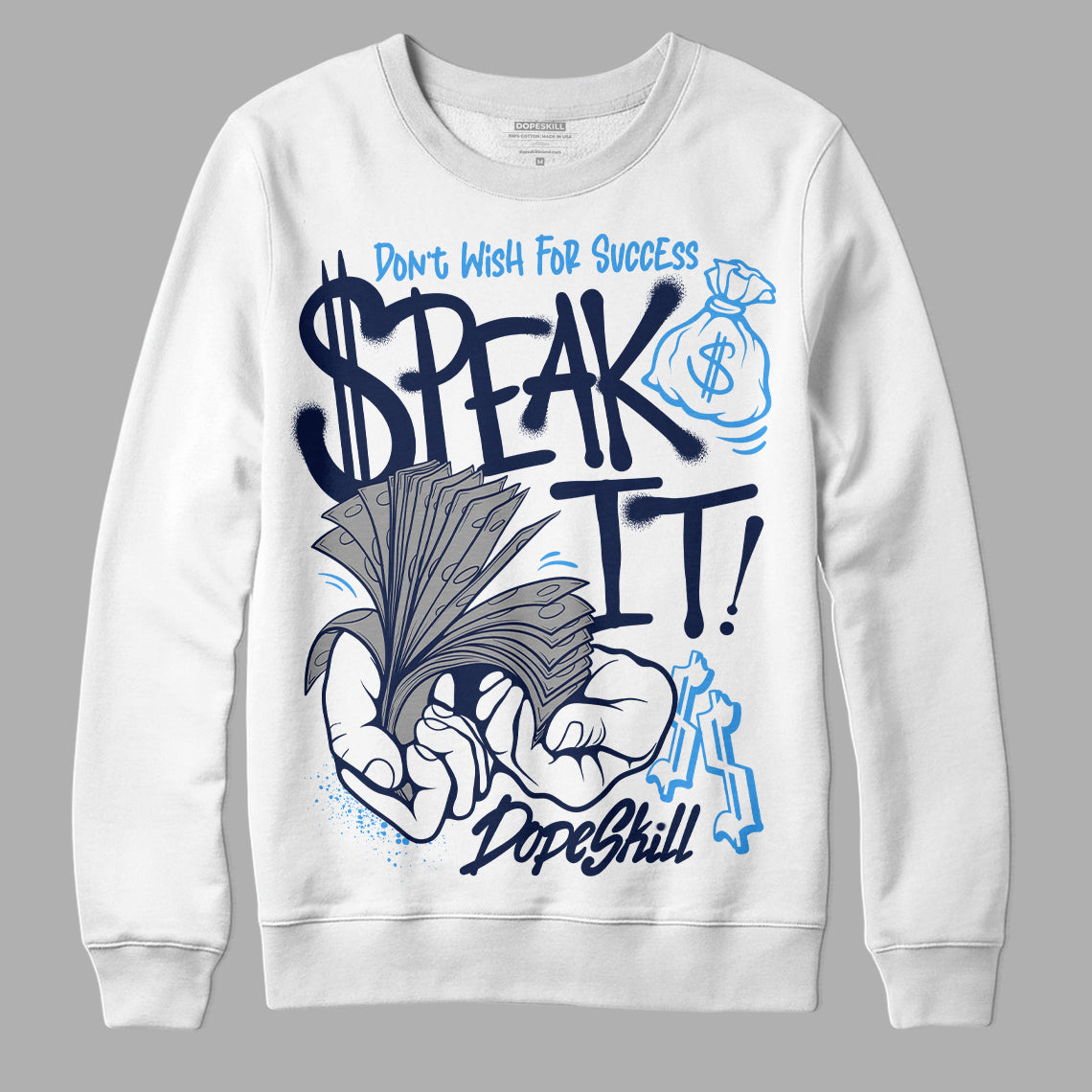 Midnight Navy 3s DopeSkill Sweatshirt Speak It Graphic