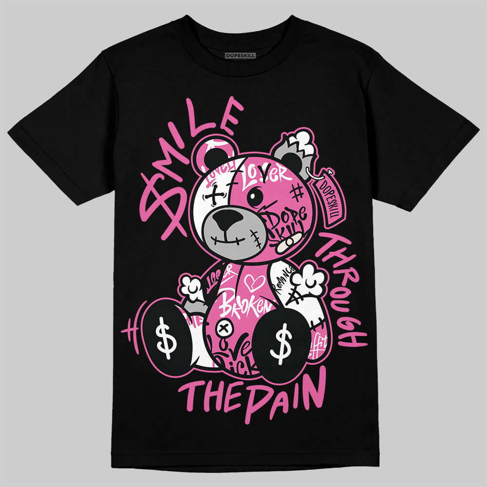 Kayano 14 Cream Sweet Pink DopeSkill T-Shirt Smile Through The Pain Graphic