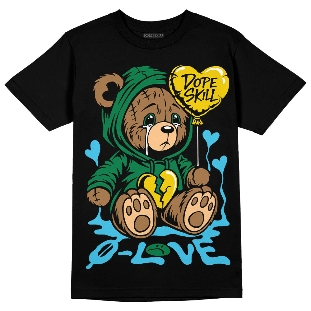 Lucky Green 5s DopeSkill T-Shirt Broken Bear Graphic
