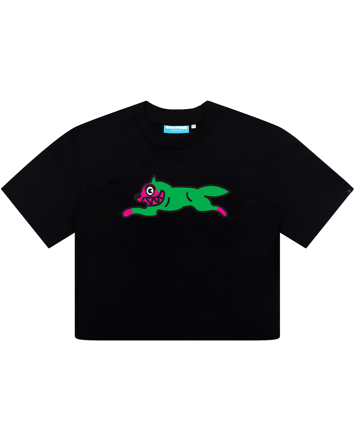 Womens Running Dog Cropped Tee Style001