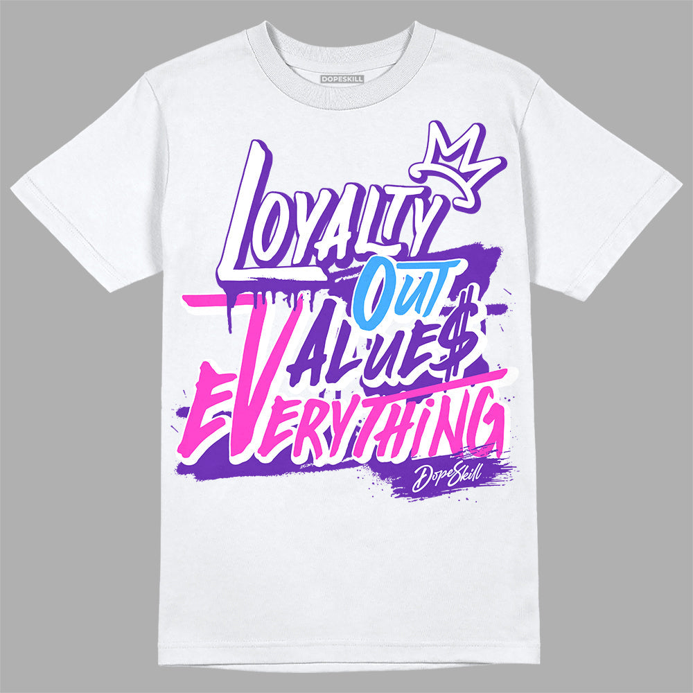 Dunk Purple Championship Court White DopeSkill T-Shirt LOVE Graphic
