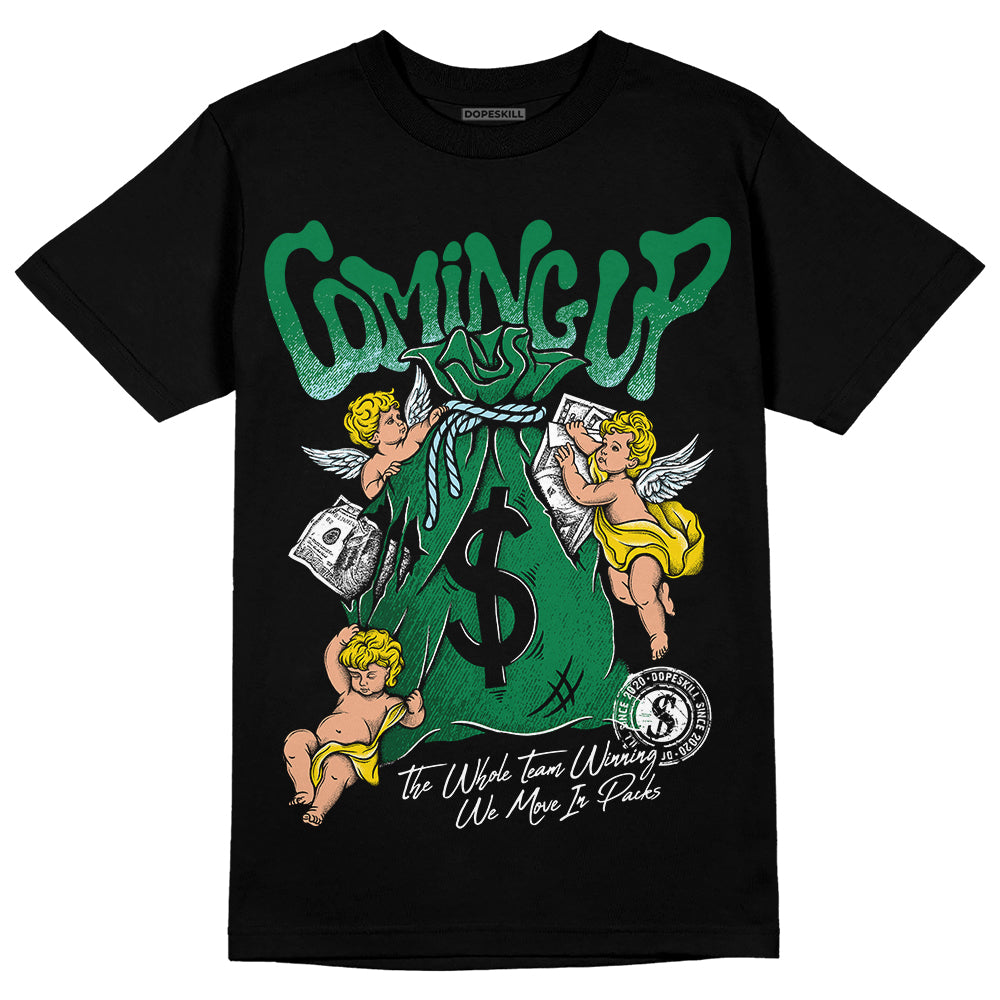 Lucky Green 5s DopeSkill T-Shirt Money Bag Coming Up Graphic