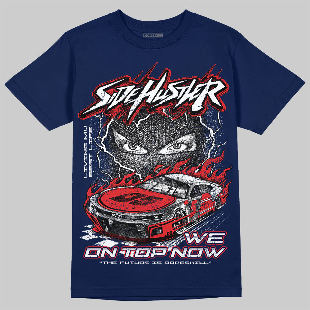 University Blue Collection DopeSkill T-Shirt New Side Hustler Graphic