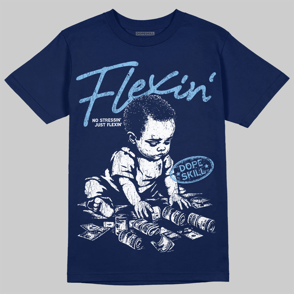 University Blue Collection DopeSkill T-Shirt Flexin' Graphic