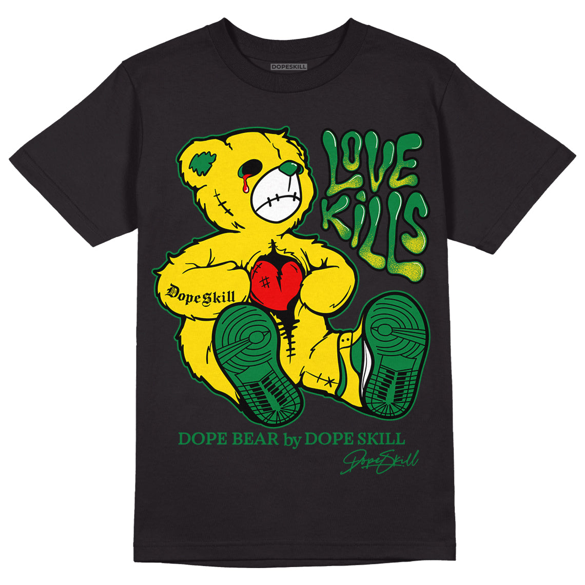 Dunk Low Reverse Brazil DopeSkill T-Shirt Love Kills Graphic
