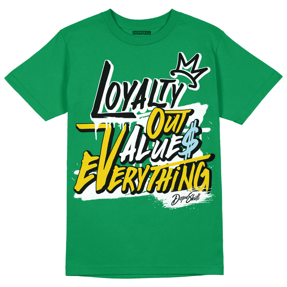 Lucky Green 5s DopeSkill Green T-shirt LOVE Graphic