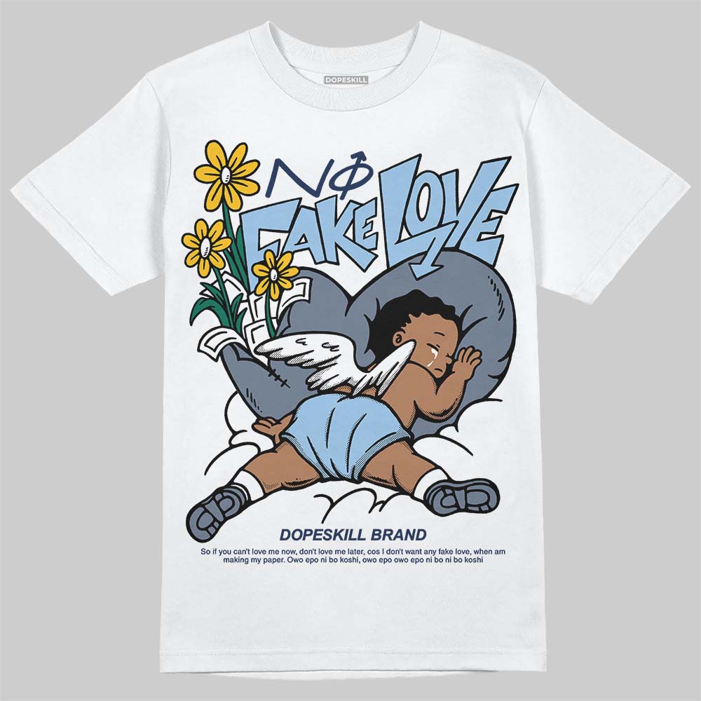 9060 Grey Day DopeSkill T-Shirt No Fake Love Graphic