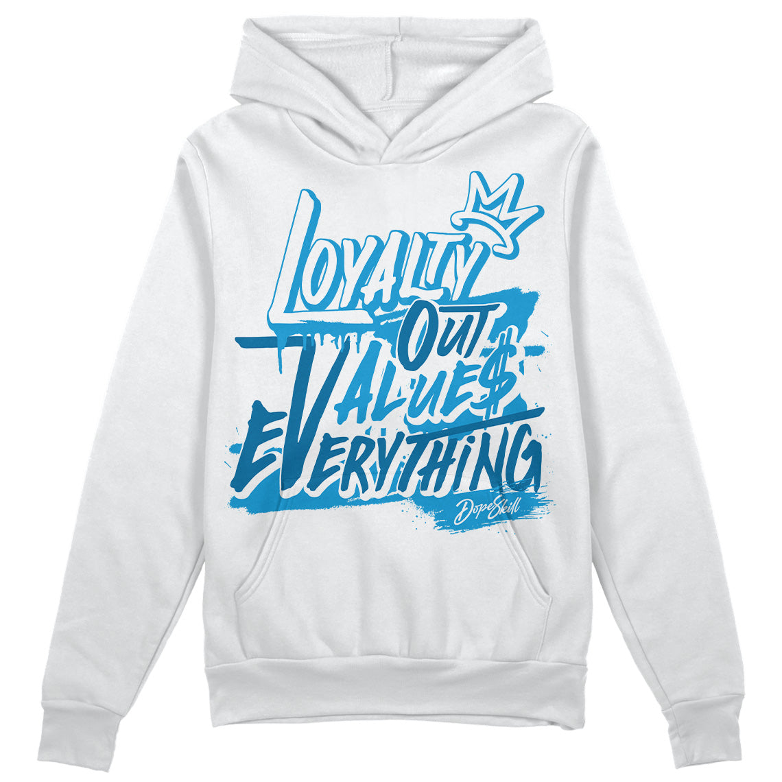 Military Blue 4s DopeSkill Hoodie Sweatshirt LOVE Graphic