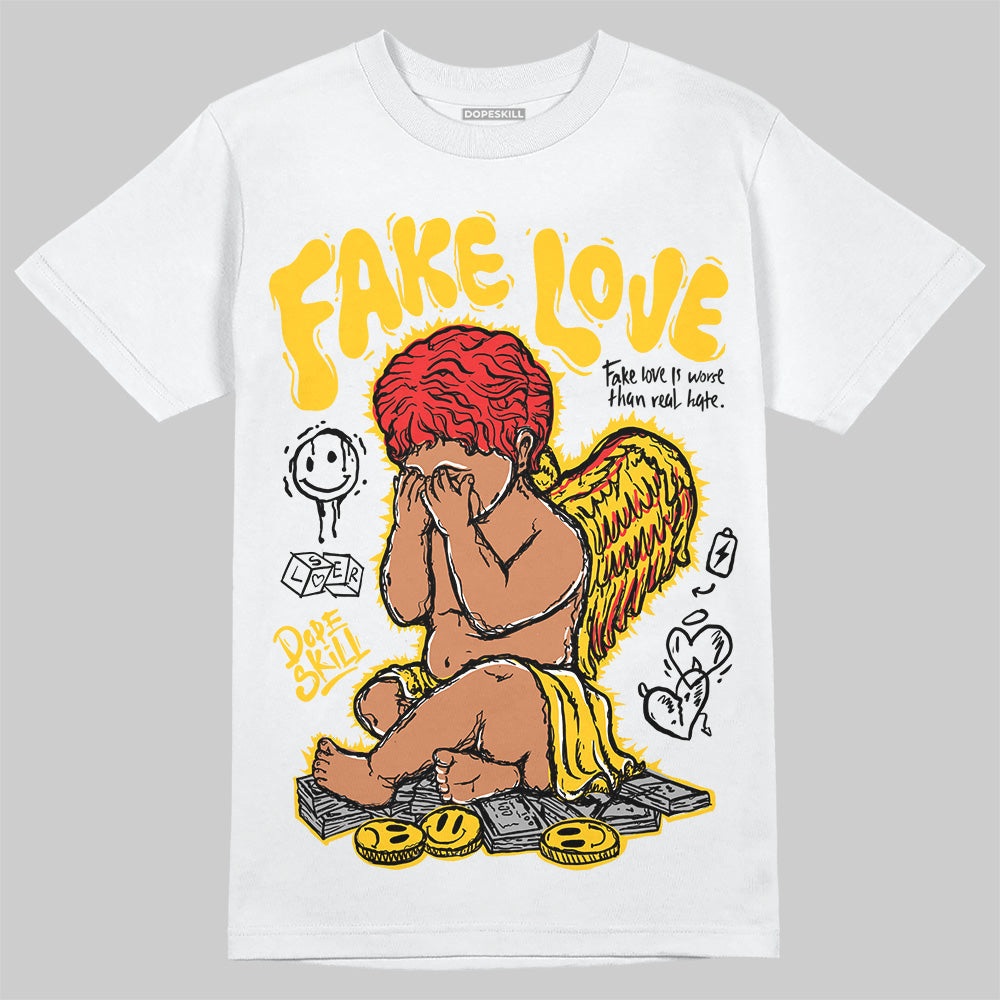 Yellow Collection DopeSkill T-Shirt False Love Graphic
