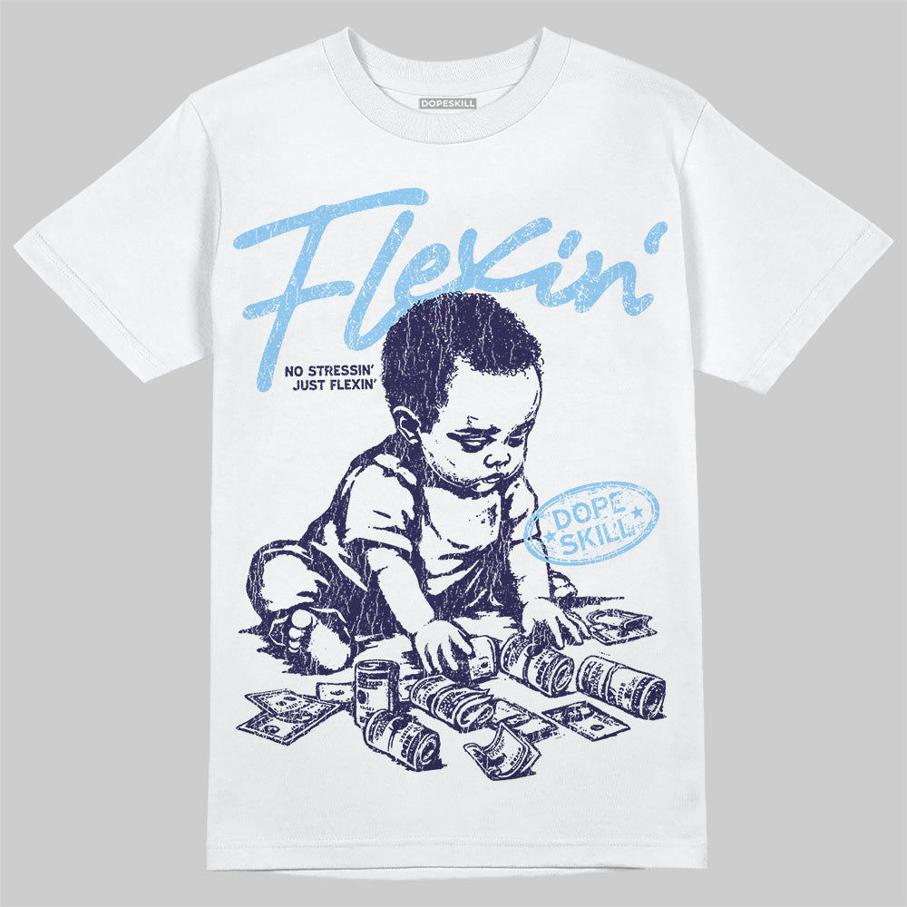 University Blue Collection DopeSkill T-Shirt Flexin' Graphic