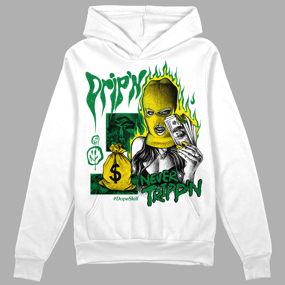 Dunk Reverse Brazil DopeSkill Hoodie Sweatshirt Drip'n Never Tripp'n Graphic