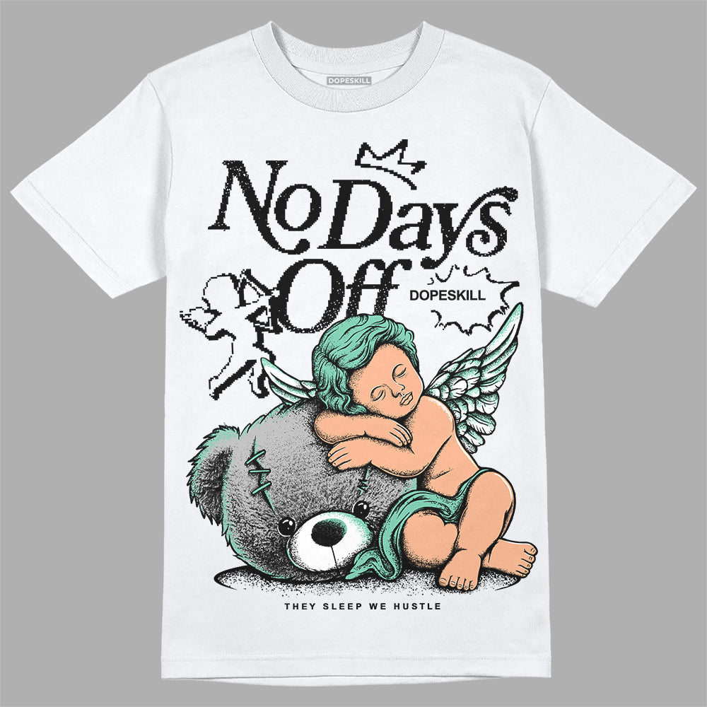 Green Glow 3s DopeSkill T-Shirt New No Days Off Graphic