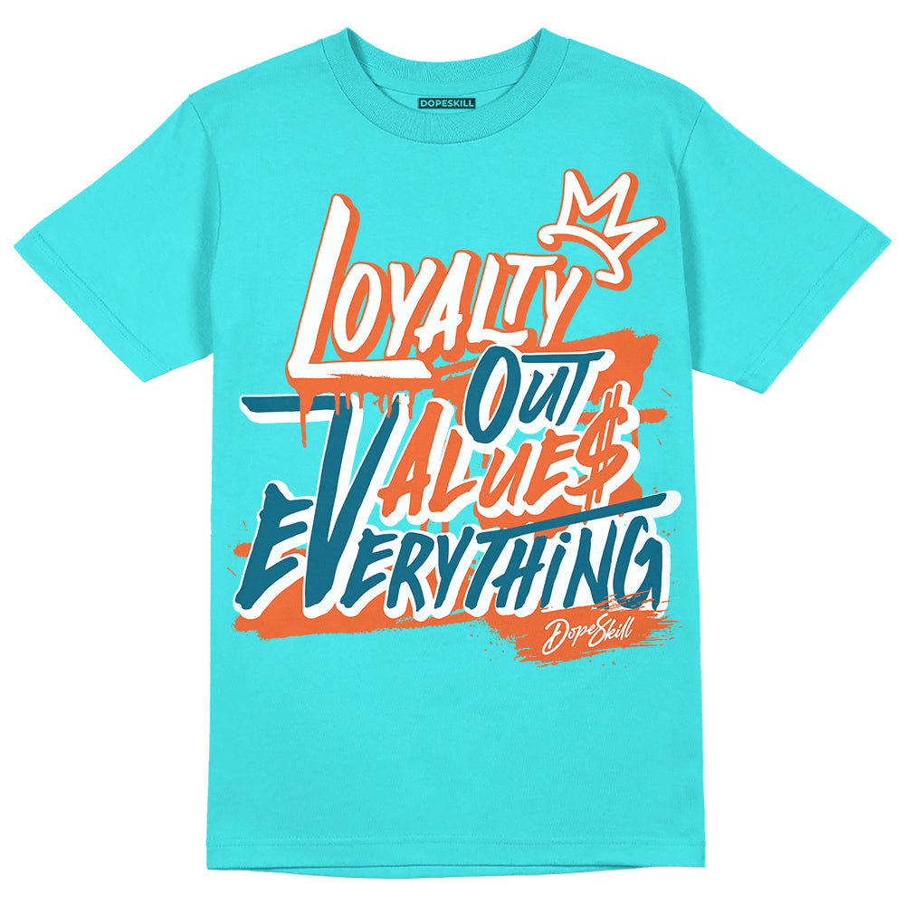 Dunk Dolphins DopeSkill Tahiti Blue T-shirt LOVE Graphic
