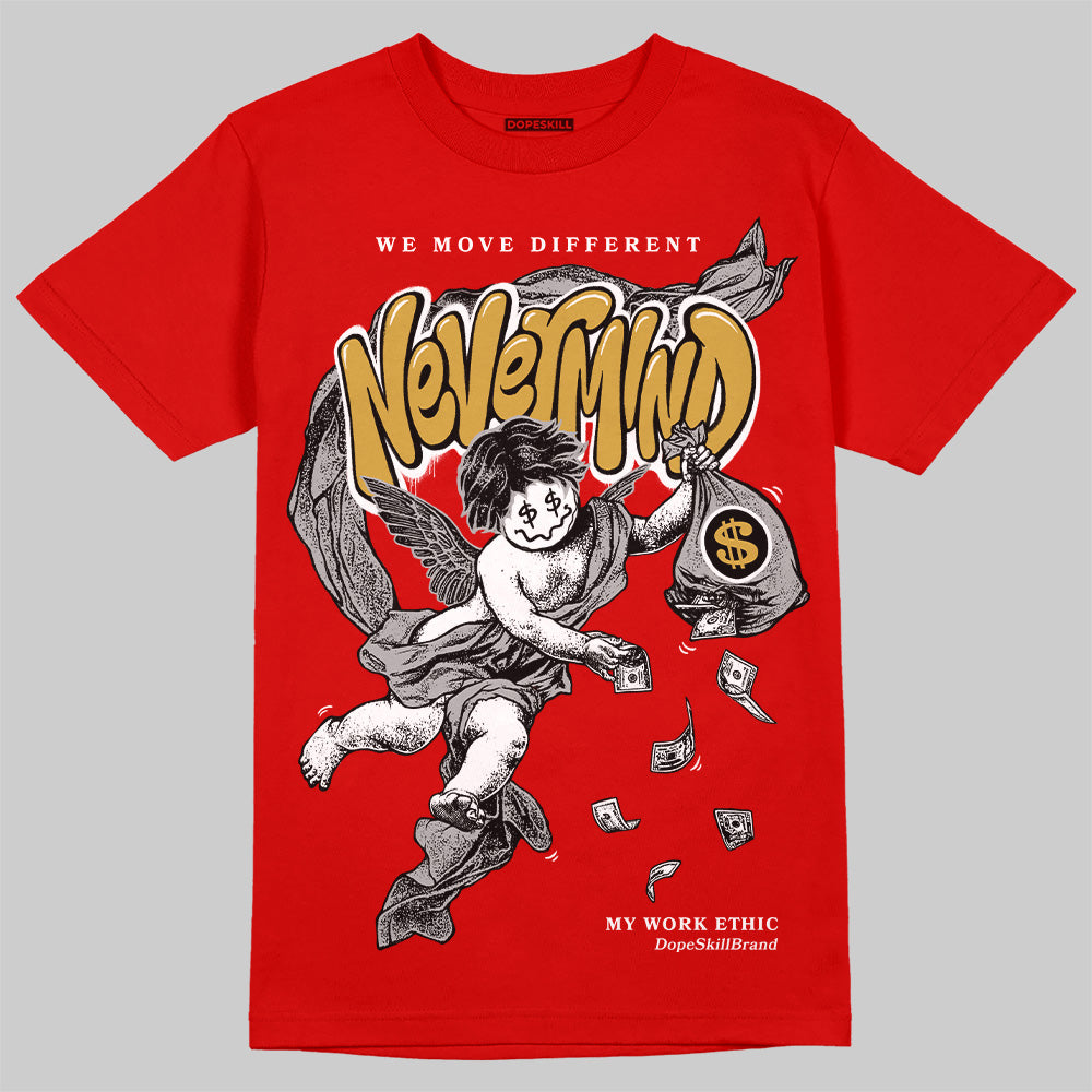 Bred Velvet 11s DopeSkill Red T-shirt Nevermind Graphic
