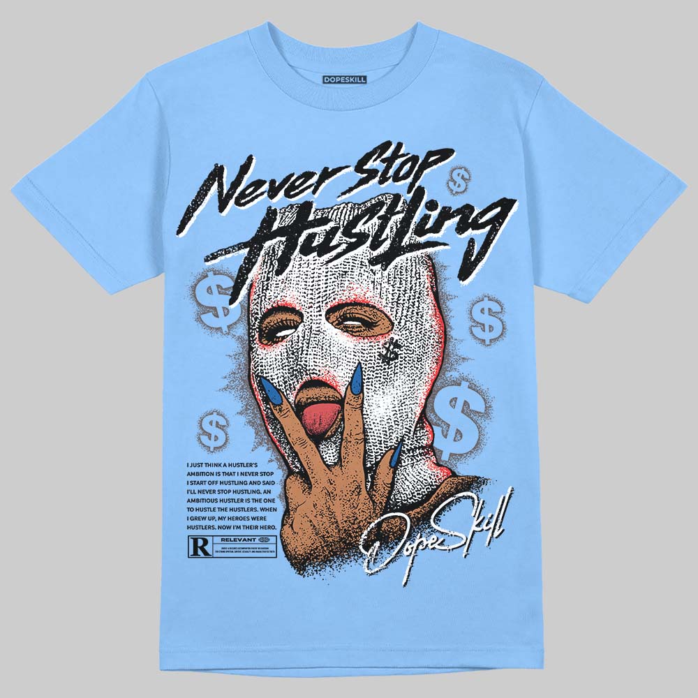 Handball Spezial Light Blue DopeSkill T-Shirt Never Stop Hustling Graphic