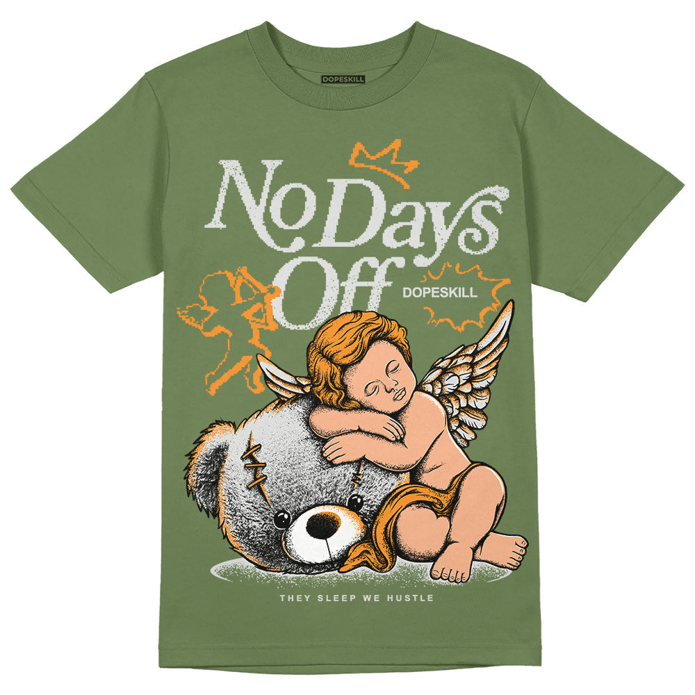 Olive 5s DopeSkill Olive T-shirt New No Days Off Graphic