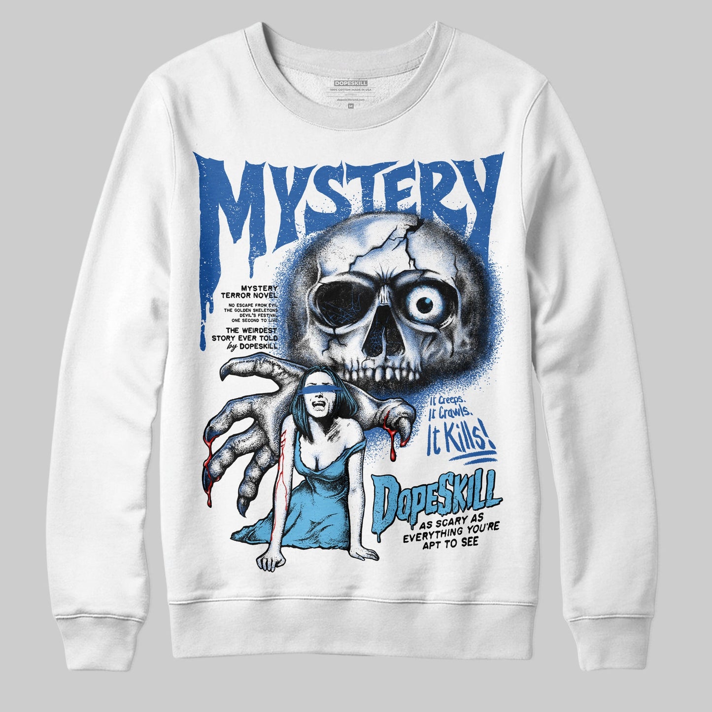 Blueberry 12s DopeSkill Sweatshirt Mystery Ghostly Grasp Graphic