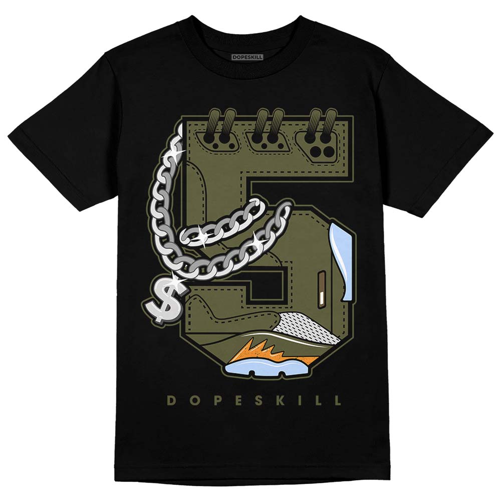 Olive 5s DopeSkill T-Shirt No.5 Graphic